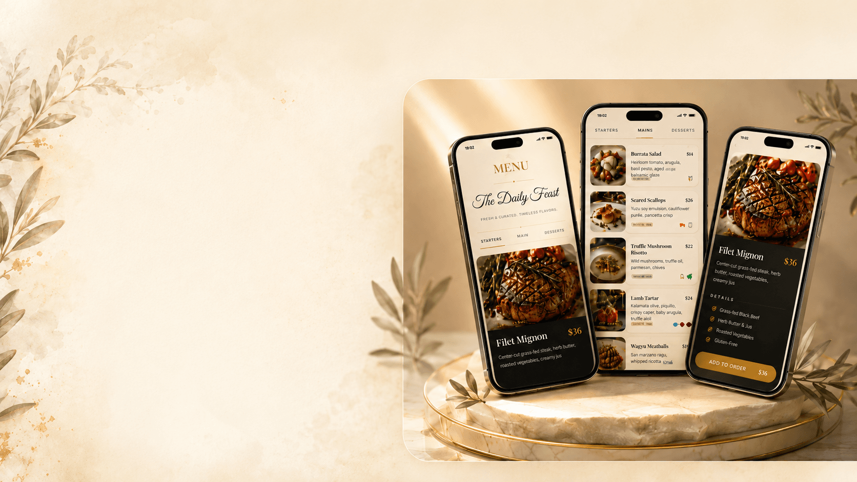 MaxyMenu premium hero